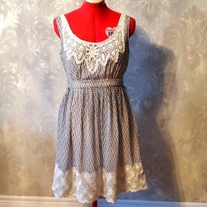 MISS SIXTY floral and embroidered flowy dress